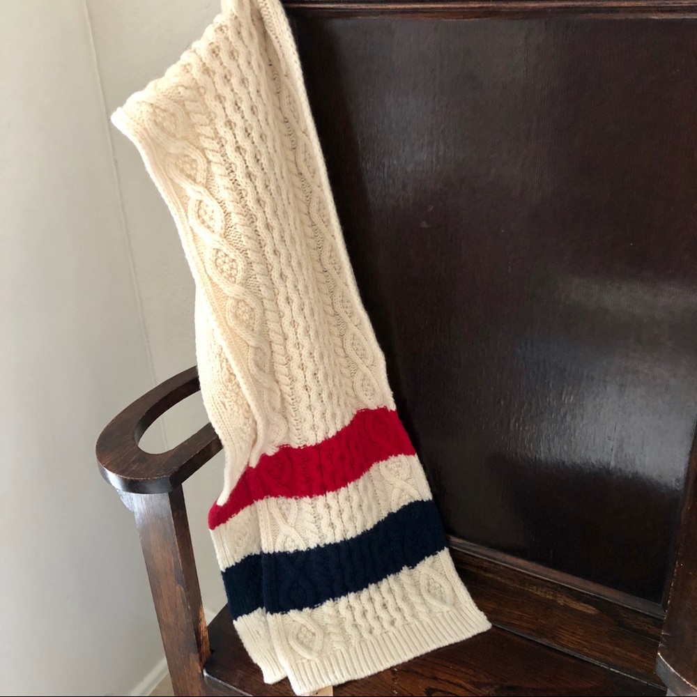 NWT Lands’ End Wool/Cashmere knit scarf